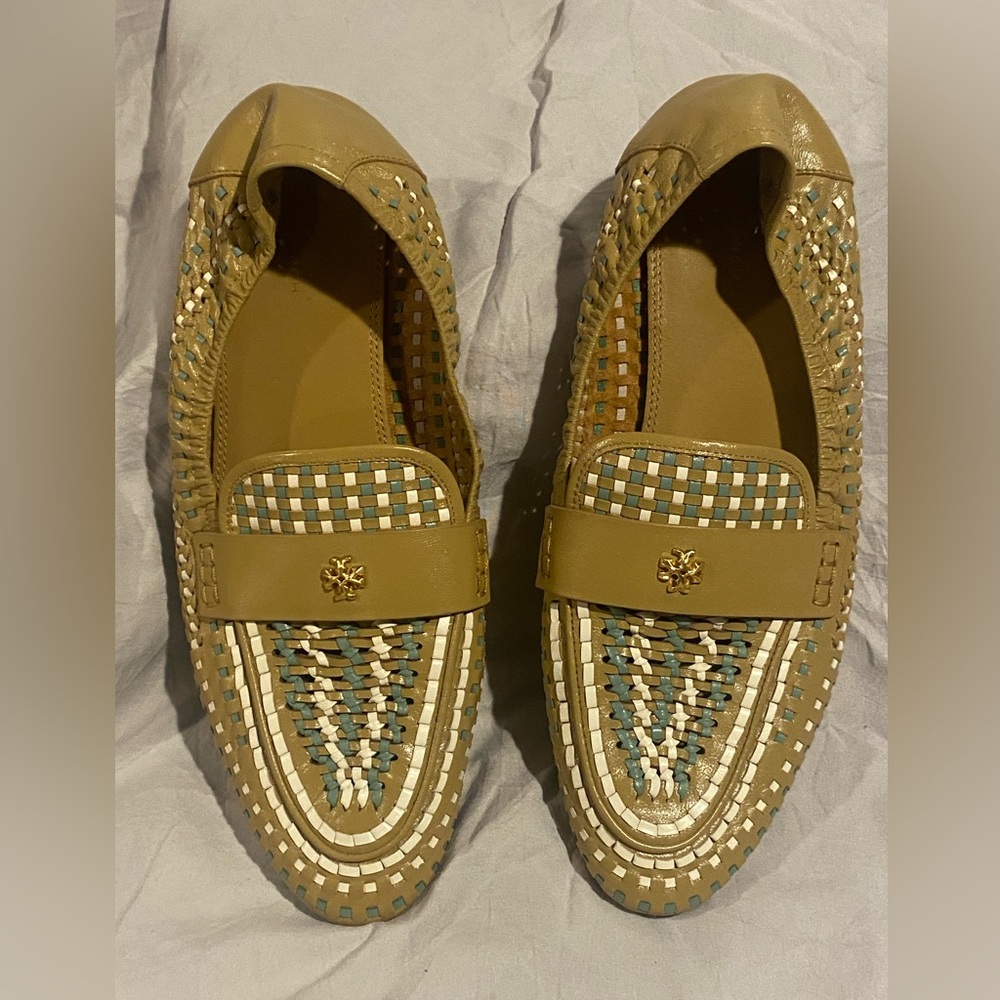 Tory Burch Tan and Green Women’s Shoes